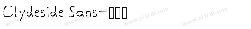 Clydeside Sans字体转换